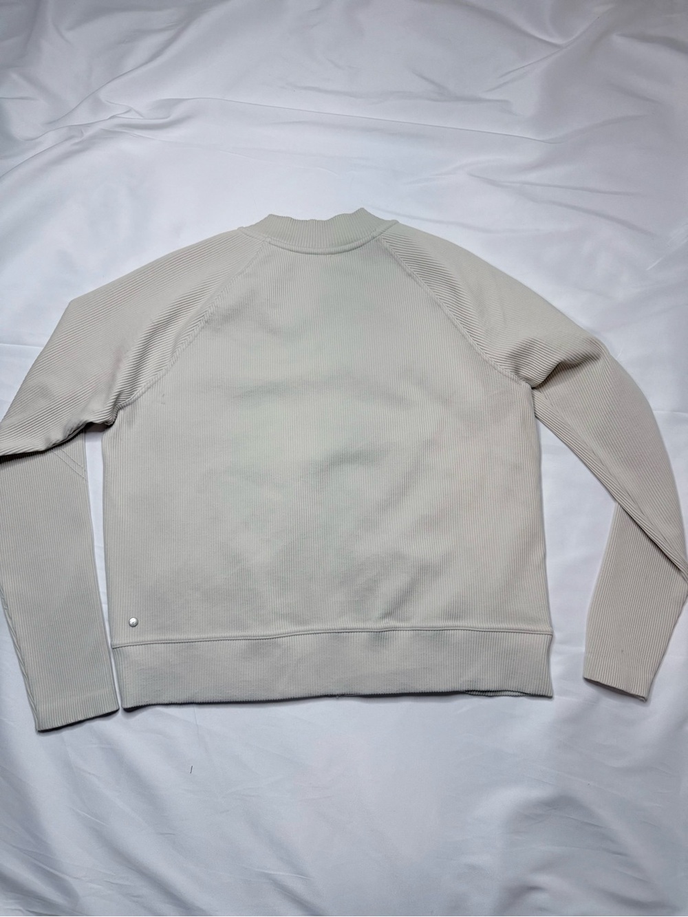 Zella Women’s Grey Moonbeam Seamless Mixed Media Bomber Jacket - Sz X-Large, NWT - Picture 3 of 13